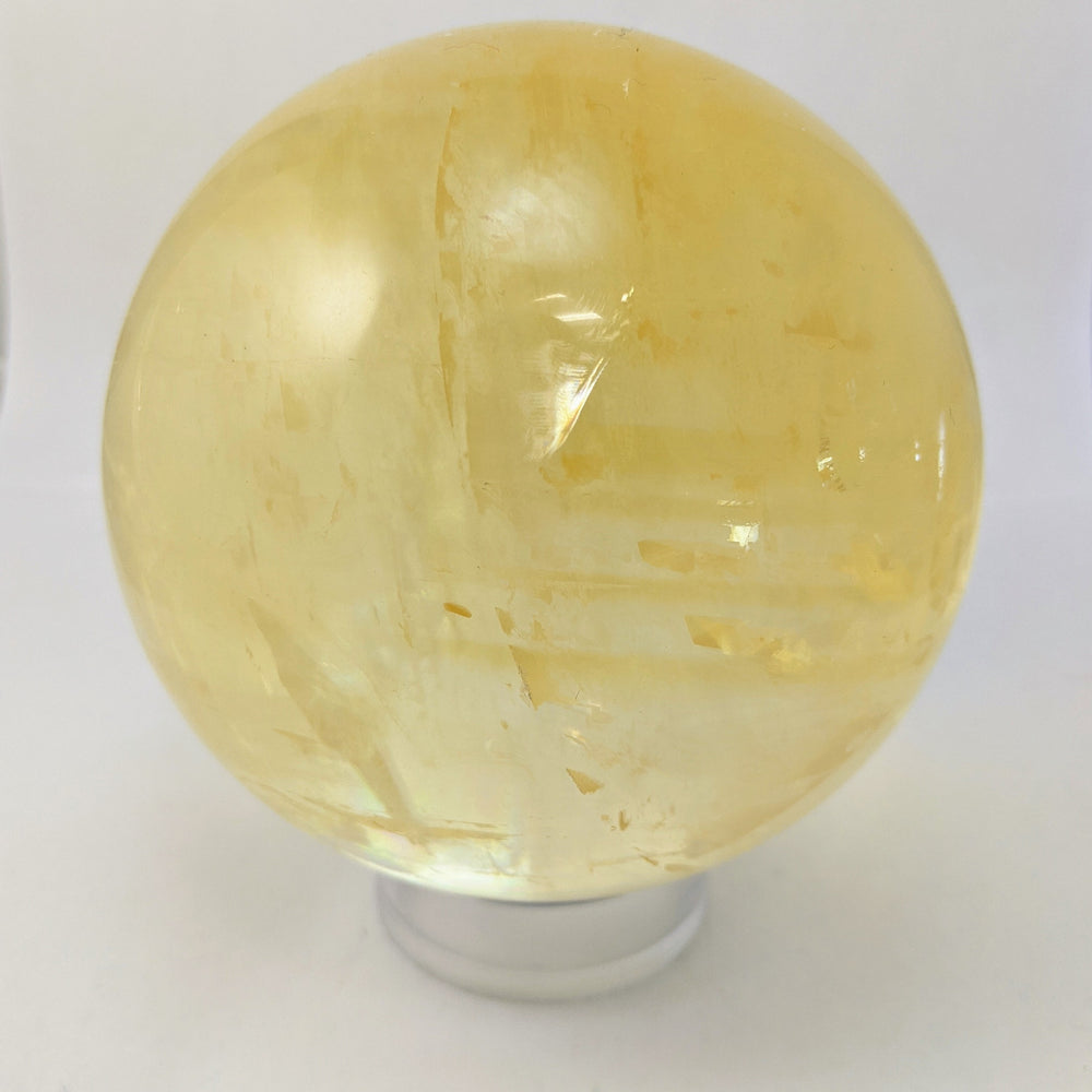 Yellow Calcite Sphere - Goddess I AM