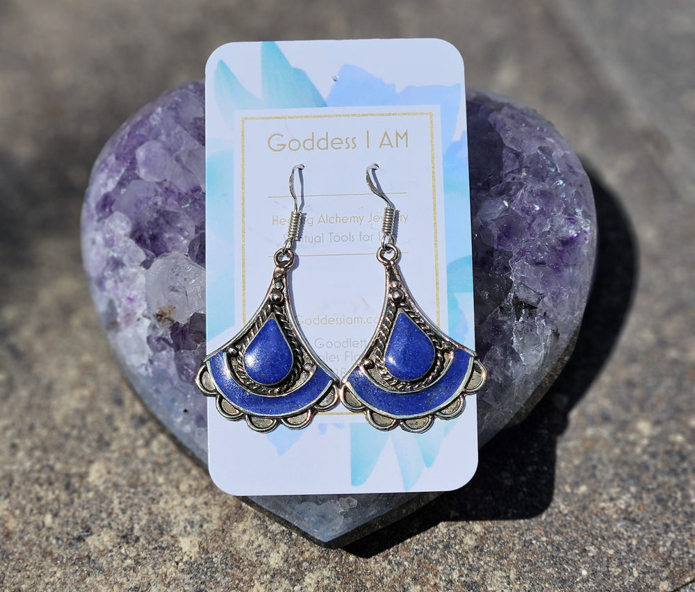 Droop Lapis Lazuli Earrings