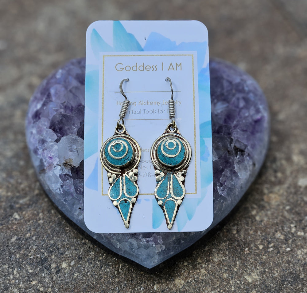 Turquoise Point Earrings