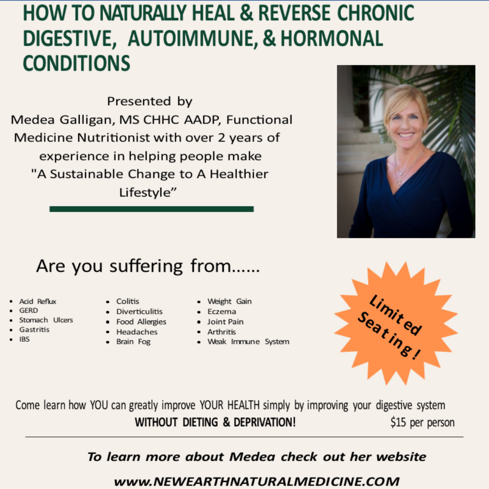 How to Heal & Reverse Chronic Digestive, Autoimmune, & Hormonal Conditions @ Spirit Fest 11/16