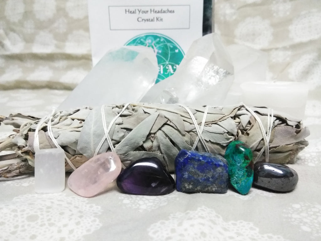 Heal Your Headaches Crystal Support Kit - Goddess I AM