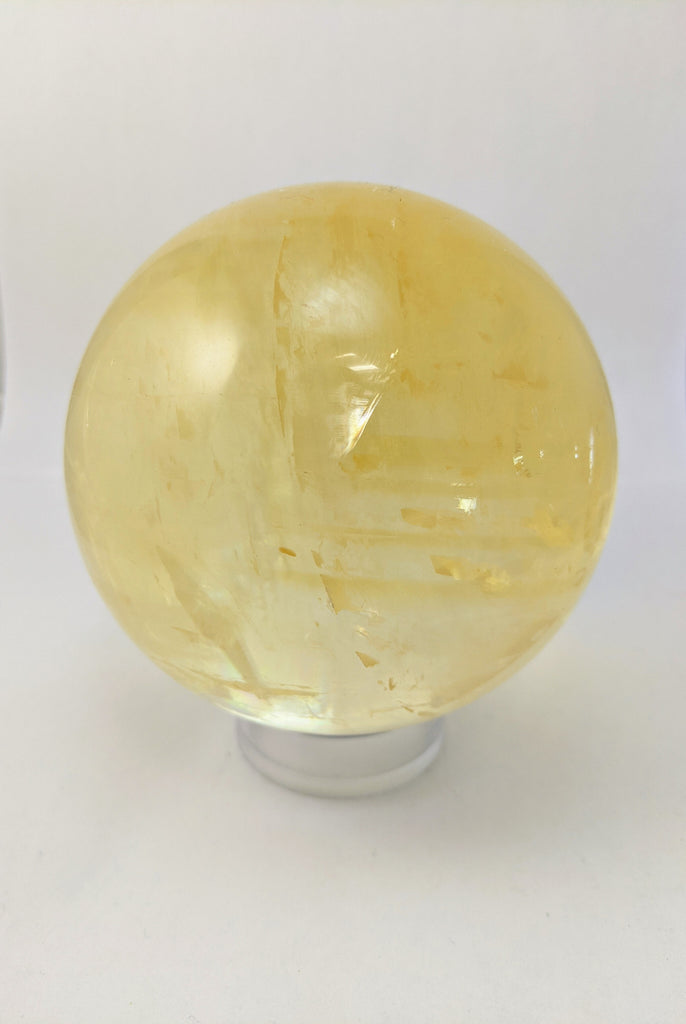 Yellow Calcite Sphere - Goddess I AM